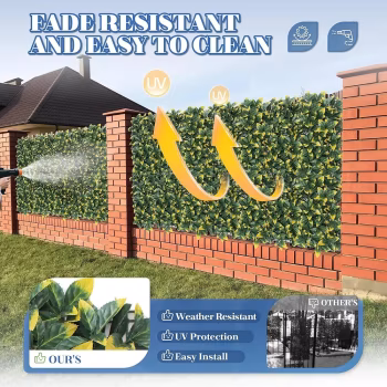 سياج نباتات صناعية (ورق شجر ديكوري)