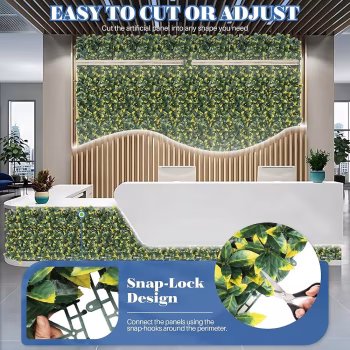 سياج نباتات صناعية (ورق شجر ديكوري)