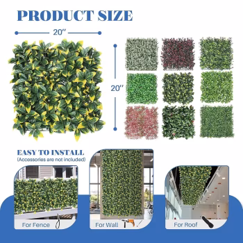 سياج نباتات صناعية (ورق شجر ديكوري)